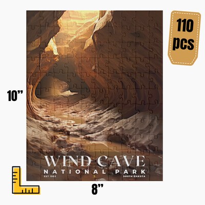 Wind Cave National Park Jigsaw Puzzle, Family Game, Holiday Gift | S10 - image2
